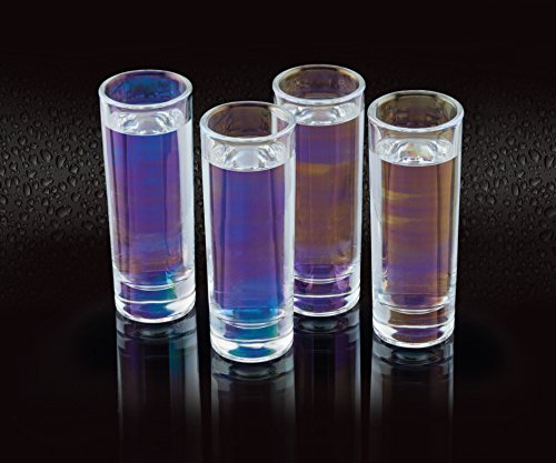 BarCraft Rainbow-Pearl - Copa iridiscente para vino, vidrio, multicolor, 3.9 x 3.9 x 10.4 cm