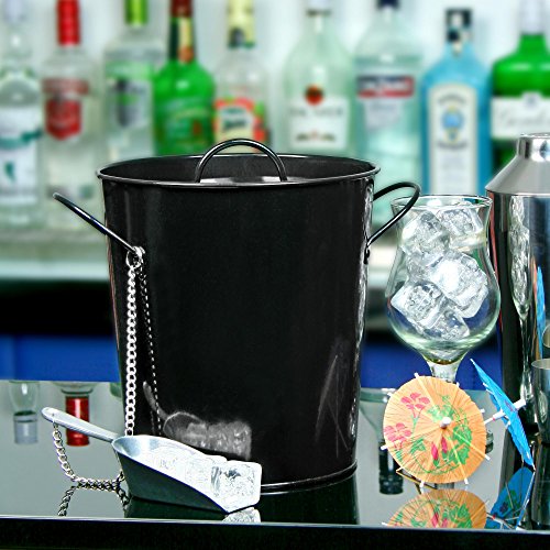 Bar@drinkstuff - Cubo de hielo y cucharada para fiestas de cócteles