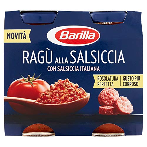 Barilla RagÃ¹ Tomato Sauce with Sausage for Pasta (2x 180g) Ready to Eat!