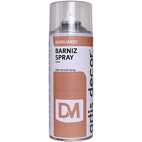 BARNIZ MATE SPRAY ARTIS DECOR 400ML (MADERA, CRISTAL, PAPEL, CERÁMICA, METAL)