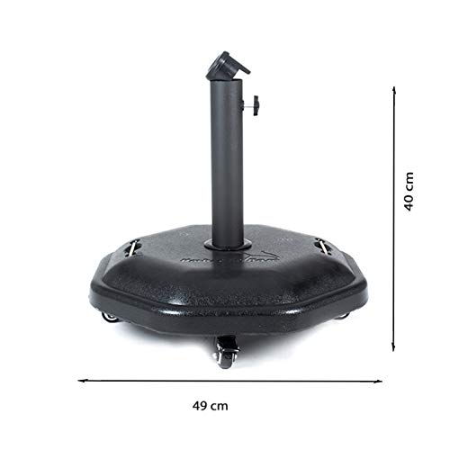 Base DE Cemento para SOMBRILLAS 30 KG con Ruedas.