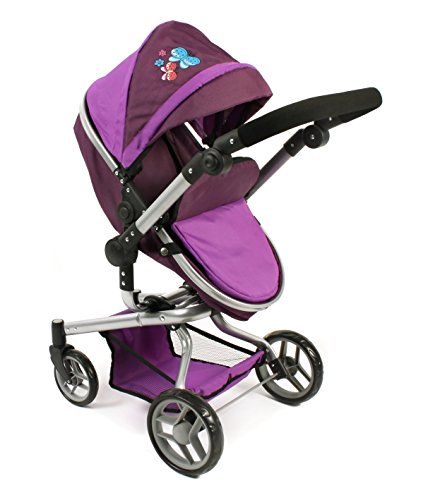 Bayer Chic 2000 593 25 – Carrito para muñecas Yolo, Color Morado