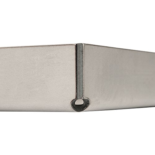 BBQ-Toro Plancha para Parrilla de Acero Inoxidable, Plancha para Barbacoa, rectangular 26 x 43,4 cm, universal y maciza, Placa Parrilla, Plancha de Asar para Barbacoa de Carbón, de Gas y mucho más