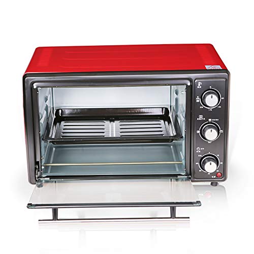 BCXGS Horno Conveccion Sobremesa Automático, Mini Horno Multifuncional, 19L Horno Conveccion Sobremesa Doméstico con Temporización De 60 Minutos y Temperatura De 240°C para Pasteles y Pizza