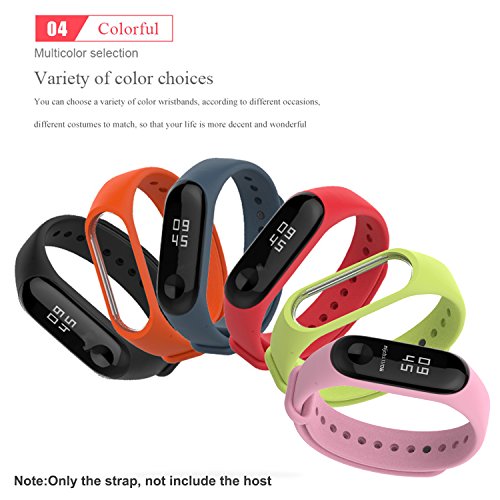 BDIG Pulsera Correa para Xiaomi Mi Band 3 Mi Band 4, Colorido Suave Silicona Pulsera Impermeable, Diseño de la Mejor para Pulsera Xiaomi Mi Band 4 Mi Band 3, Marrón, Large Strap Length (3PCS Sets)