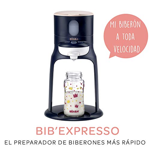 Béaba Bib'expresso Preparador y calentador de biberones para bebés y niños, Preparación rápida con una sola mano, Temperatura ajustable Sencillo, intuitivo y compacto, 830 g