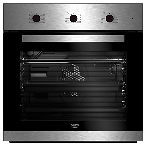 Beko HORNO BIE22101X MULTIFUNCION INOX A, 2400 W, 71 litros, Negro, Acero inoxidable