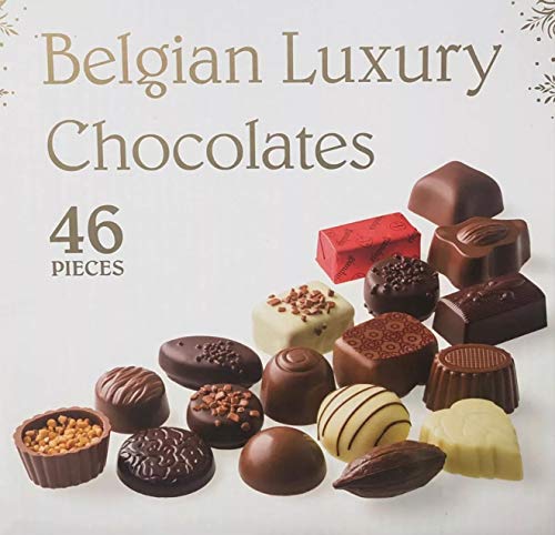 Belgian Luxury Chocolates 46 Piezas - 570 Gr. En Caja Regalo.
