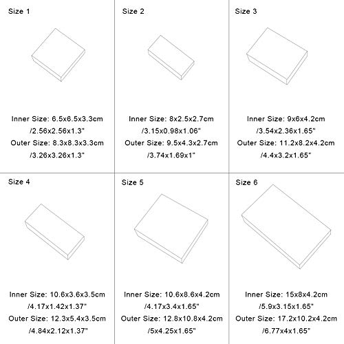 BENECREAT 20 Pack Caja de Cartón Kraft Cajas de Regalo para Fiesta Superior Envase de Joyería - Marrón 11.2x8.2x4.2cm