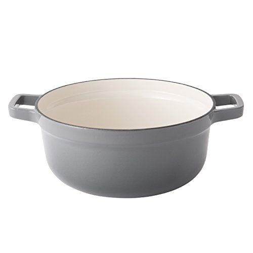 Berghoff Cocotte de Hierro Fundido esmaltado 28 cm-6.8 L, Gris