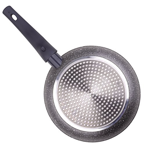 Bergner Orion Pancake Pan, Aluminio Forjado, Gris, 24 cm