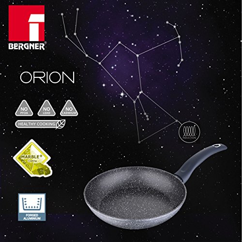 Bergner Orion Sartén, Aluminio Forjado, Gris, 28 cm