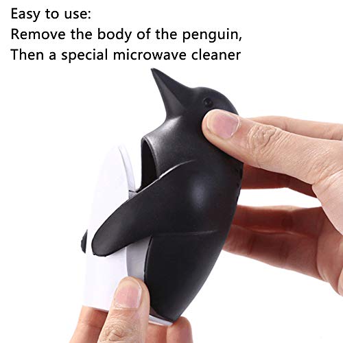 BESLIME Angry Mama Limpiador de Microondas - Pingüino Limpiador de vapor de microondas,Mejorar el Olor de Dormitorio Baño y Microondas Horno,1 pcs