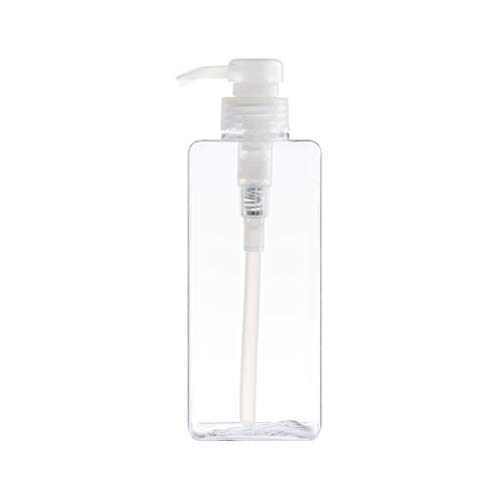 BESTOMZ Dispensador de Loción de Plástico Recargable Vacías con Bomba para Jabón Líquido Champú para Hogar Baño Cocina Hotel 280ml 2 Piezas (Transparente)