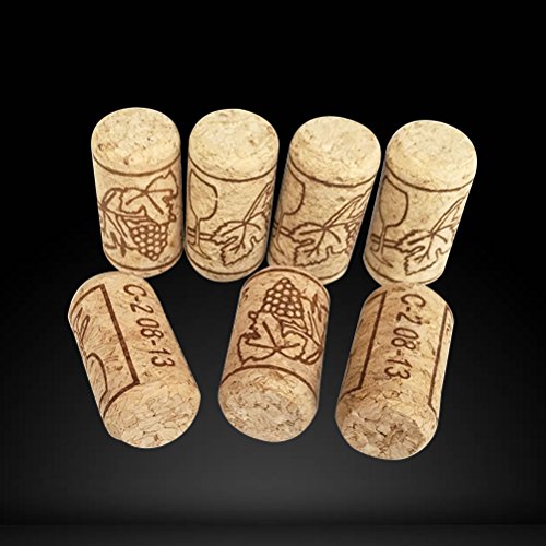 BESTONZON 100 unids de Corchos de Vino Tapones de Botella de Corcho Natural/Corchos de Vino/Corcho para Manualidades,decoración y pasatiempos(2.1 x 4 cm)