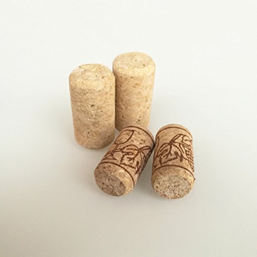 BESTONZON 100 unids de Corchos de Vino Tapones de Botella de Corcho Natural/Corchos de Vino/Corcho para Manualidades,decoración y pasatiempos(2.1 x 4 cm)