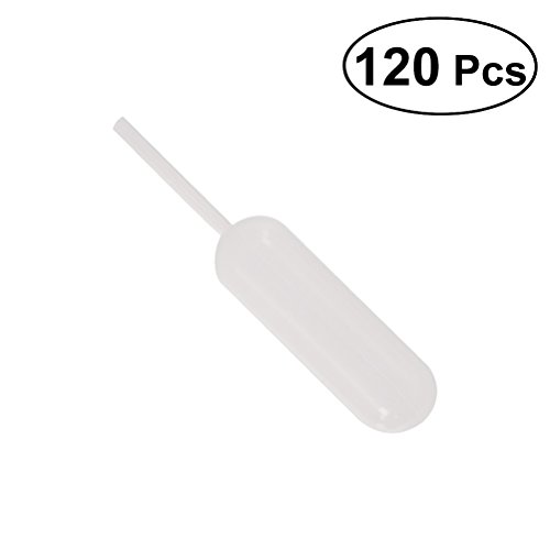 BESTONZON 120 unids Pipetas de 4 ml Pipetas de Cupcake de Plástico Transparente Transfer Droppers Pipetas para Dulces de Chocolate Cupcakes Candy Moldes