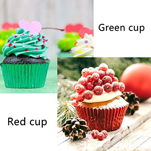 BETOY 400 pcs Papel para Cupcakes ,moldes Papel para Mini Magdalenas,Capsulas Cupcakes - Envolturas De Magdalena - Papel Molde Muffin Cases - Diseños Variados - Ideal para Fiestas De Navidad