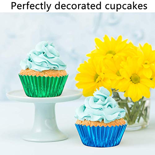 BETOY 400 pcs Papel para Cupcakes ,moldes Papel para Mini Magdalenas,Capsulas Cupcakes - Envolturas De Magdalena - Papel Molde Muffin Cases - Diseños Variados - Ideal para Fiestas De Navidad