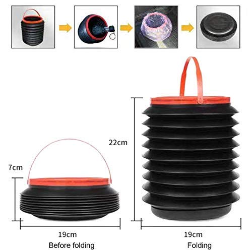 Betrothales Coche Contenedor De Almacenamiento Plegable A Prueba De Fugas Contenedor De Basura Telescópico Portátil Mini Cubo De Agua Retráctil Para Uso Doméstico 4L Venta Inicio Producto De Uso Diari