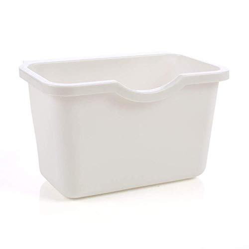 Betrothales Puerta Del Gabinete De Cocina Cesta De Plástico Bote De Basura Reutilizable Bandejas De Contenedores Bote De Basura Colgante Contenedor De Basura Blanco Venta Duradera Y Útil Inicio Uso Di