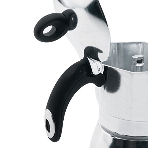 Bialetti Moka Dama Cafetera Italiana Espresso, 2 Tazas, Aluminio, Plateado