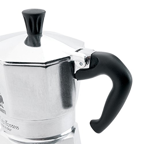 Bialetti Moka Express Cafetera Italiana Espresso, Aluminio, Plateado, 6 Tazas