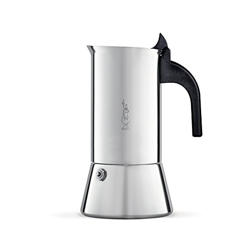 Bialetti Venus Cafetera Italiana Espresso, Acero, Plateado, 10 Tazas