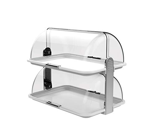 BIESSE CASA CLASSICA Doble Panera Silver, Blanco, 46.5 x 31.5 x 41 cm