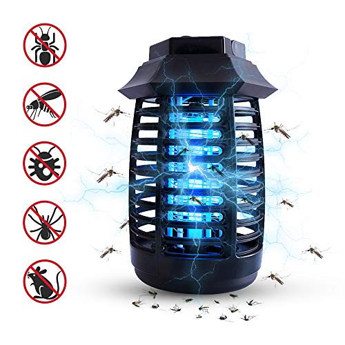 BIILII Lámpara Anti Mosquitos, UV Mata Mosquitos Lámpara Mosquito Electrico, Mata Mosquitos y Repelente Insectos Silencioso Mosquitos eléctrico Lámpara para el hogar, Restaurante, Oficina, Dormitorio