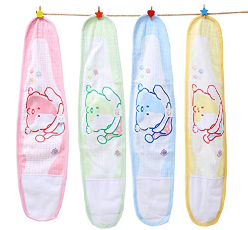 Biluer 8PCS Cinturón Ombligo Bebé Umbilical Bebé Vientre Cinturón Recién Nacido Protector Baby Bellyband Bebé Banda para Bebés/Niños/Recién Nacidos(Cuatro Colores)