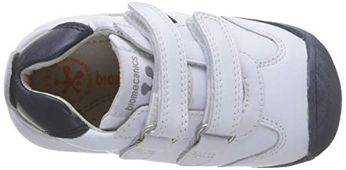 Biomecanics 151157, Zapatos de primeros pasos Unisex Bebés, Blanco (Blanco/Azul/Sauvage), 20 EU