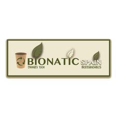 Bionatic Spain Plato de Hoja de Palmera biologico, ecologico y sostenible. Ideal para Fiestas, Catering, picinic, Camping, Bodas, barbacoas y Eventos (23 cm Ø. 25 Unidades)