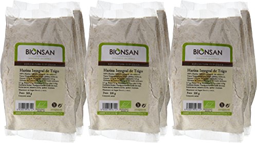 Bionsan Harina Integral de Trigo - 6 Paquetes de 500 gr - Total: 3000 gr