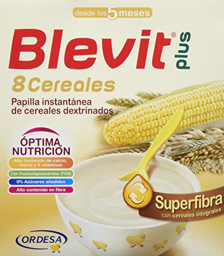 Blevit Plus Superfibra 8 Cereales, 1 unidad 600 gr. A partir de los 5 meses