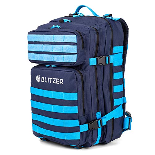 Blitzer - Mochila militar con 30 L de capacidad – Mochila impermeable – Mochila para senderismo, caza y otras actividades al aire libre – Color: azul marino