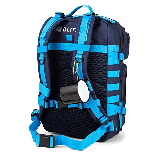 Blitzer - Mochila militar con 30 L de capacidad – Mochila impermeable – Mochila para senderismo, caza y otras actividades al aire libre – Color: azul marino