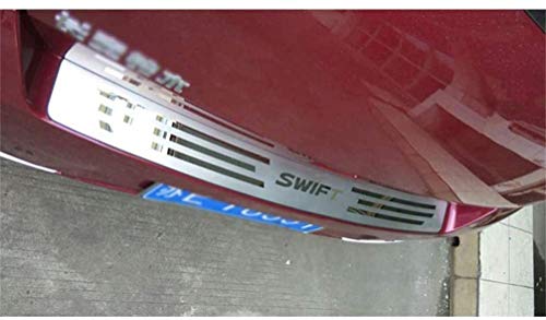 BNHHB Protector de Parachoques del Maletero del Coche para Suzuki Swift 2005-2017, Accesorios de decoración de Acero Inoxidable Alféizar del Maletero Trasero automático