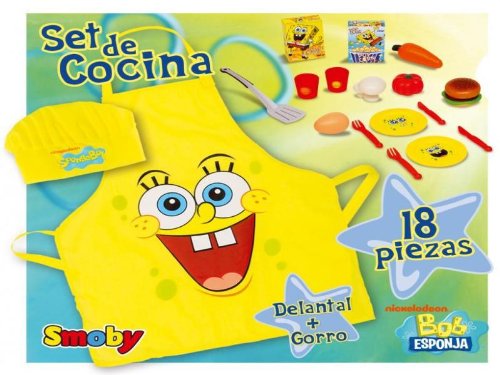 Bob Esponja 24669 - Set Cocinero + Accesorios (Smoby)