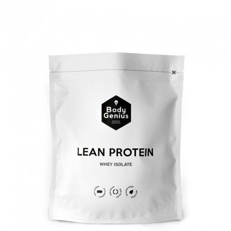 BODY GENIUS Lean Protein (Dulce Cacao). 500g. Whey Isolate. Proteína en Polvo con Stevia. Vitaminas y Minerales. Hecho en España.