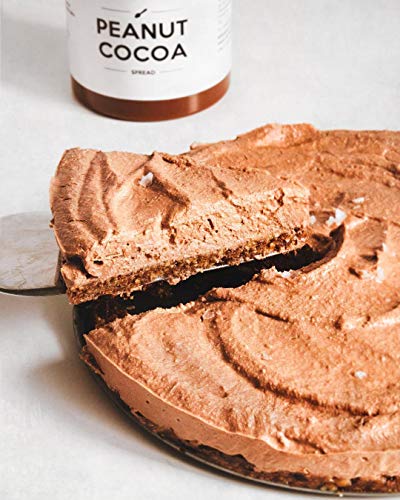 BODY GENIUS Peanut Cocoa. Crema de cacahuete y cacao. 300g. Alta en Proteína, Natural, Sin Azúcar Añadido, Sin Aceite de Palma, Edulcorada con Stevia. Hecho en España.