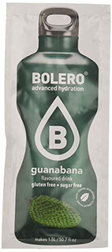 Bolero Bebida Instantánea sin Azúcar, Sabor Guanabana - Paquete de 24 x 9 gr - Total: 216 gr