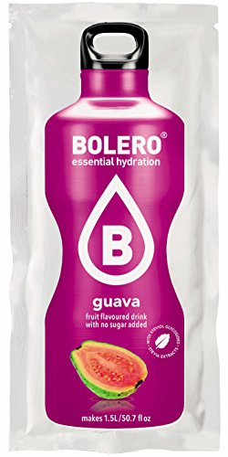 Bolero Bebida Instantánea sin Azúcar, Sabor Guayaba - Paquete de 24 x 9 gr - Total: 216 gr