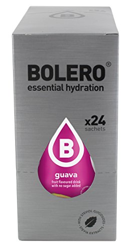 Bolero Bebida Instantánea sin Azúcar, Sabor Guayaba - Paquete de 24 x 9 gr - Total: 216 gr