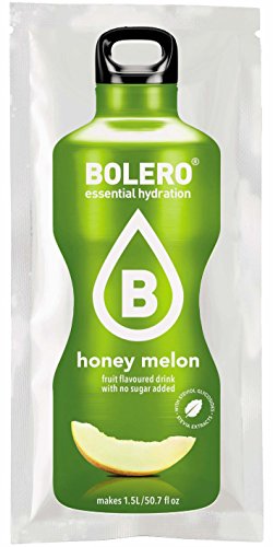 Bolero Bebida Instantánea sin Azúcar, Sabor Melón - Paquete de 24 x 9 gr - Total: 216 gr