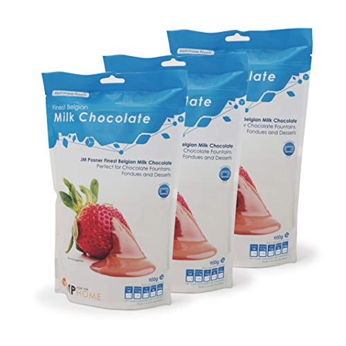 Bolsas de Chocolate con Leche Belga de la Más Alta Calidad 900g x 3 – Fuente de Chocolate