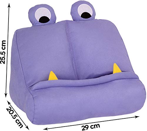 Bookchair Vertrieb Bookmonster 60131 - Monstruo Cojín Soporte para Tablet, Almohada de Apoyo Libro, Reposa Book Holder, iPad Lectura