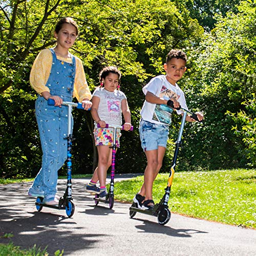 Bopster Patinete Plegable para niños - Azul Camuflaje