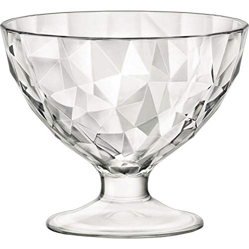 Bormioli Rocco 1333436-6 Cuencos Diamond de Cristal, 36 cl, Transparentes, 6 Unidades