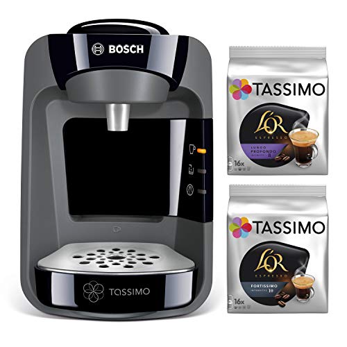 BOSCH Cafetera TASSIMO Suny TAS3702C - Cafetera cápsulas, color negro